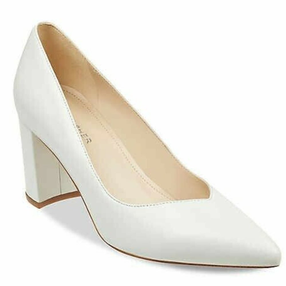 NEW MARC FISHER WOMEN'S CAITLIN PUMP OFF WHITE